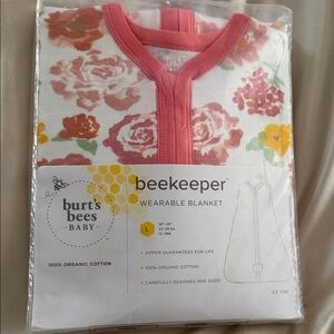 Burt's Bees Baby Floral Beekeeper Wearable Blanket